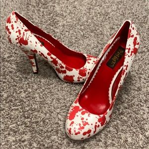 Blood Splatter Heels